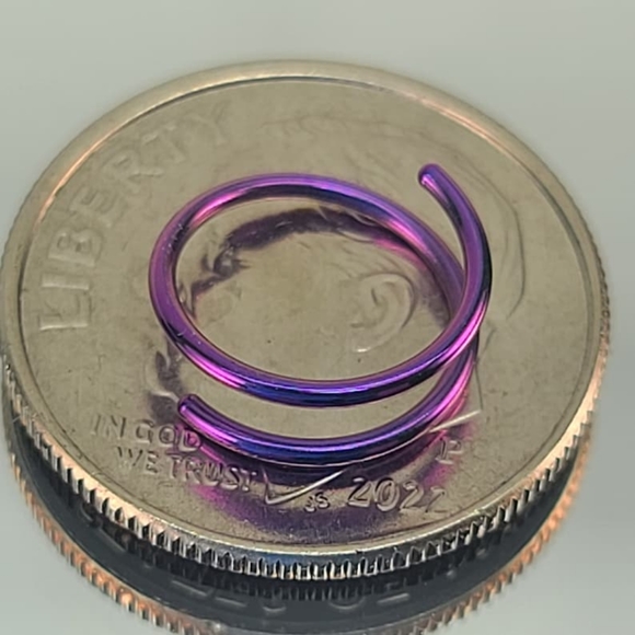 Spiral nose ring hoop💜 - Picture 3 of 8